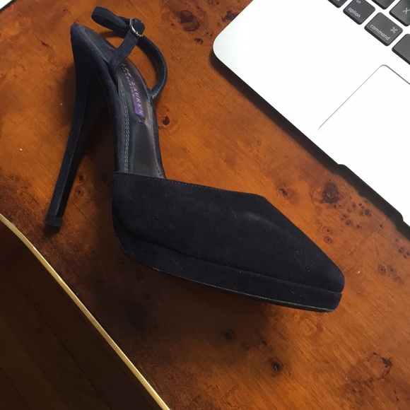 Sexy suede Ralph Lauren Purple Label pumps - Picture 5 of 5